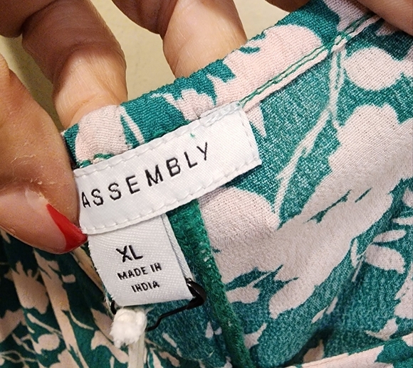 Free Asambly Green Floral Strappy Midi Dress size XL NWT - Picture 8 of 12